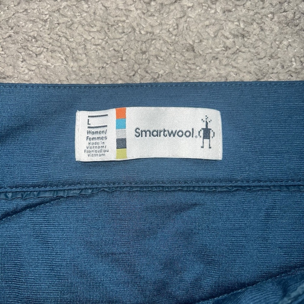 Smartwool Smartloft 120 Quilted Insulated Zip Skirt Women's Large Blue SW016793 - Picture 2 of 5